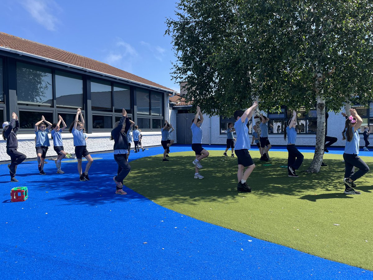 Tag Rugby for #ActiveSchoolsWeek and yoga with Shakira for wellbeing day! <a href="/followstannes/">St. Anne's Mixed N.S.</a>
