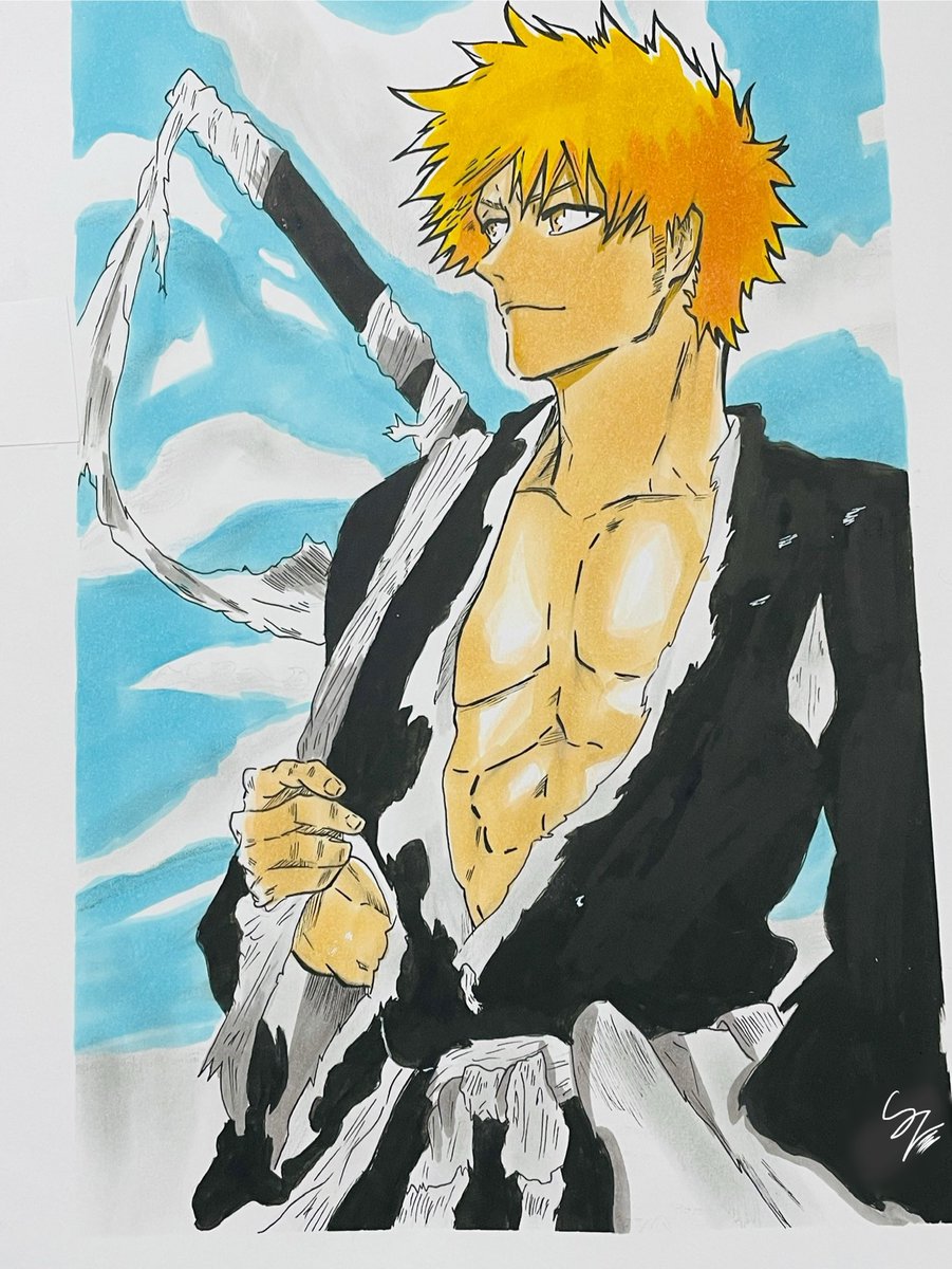 SZen08_'s tweet image. Before starting to draw and improve my drawings in digital, I had already started drawing in paper, here’s a few of them to wait for the next drawing.
#DragonBall #bleach #bakuman #drawing #fr #paper