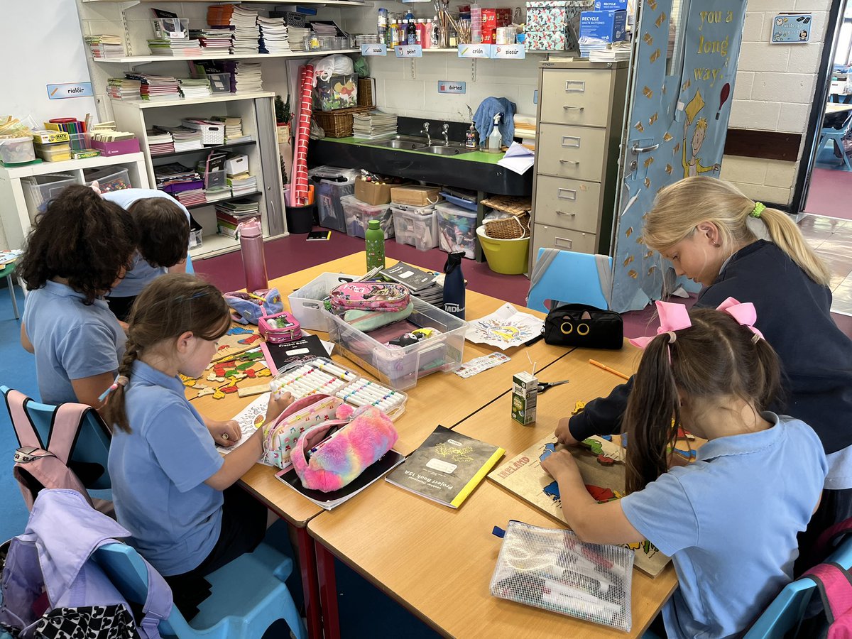 Games and colouring for wellbeing day! <a href="/followstannes/">St. Anne's Mixed N.S.</a>