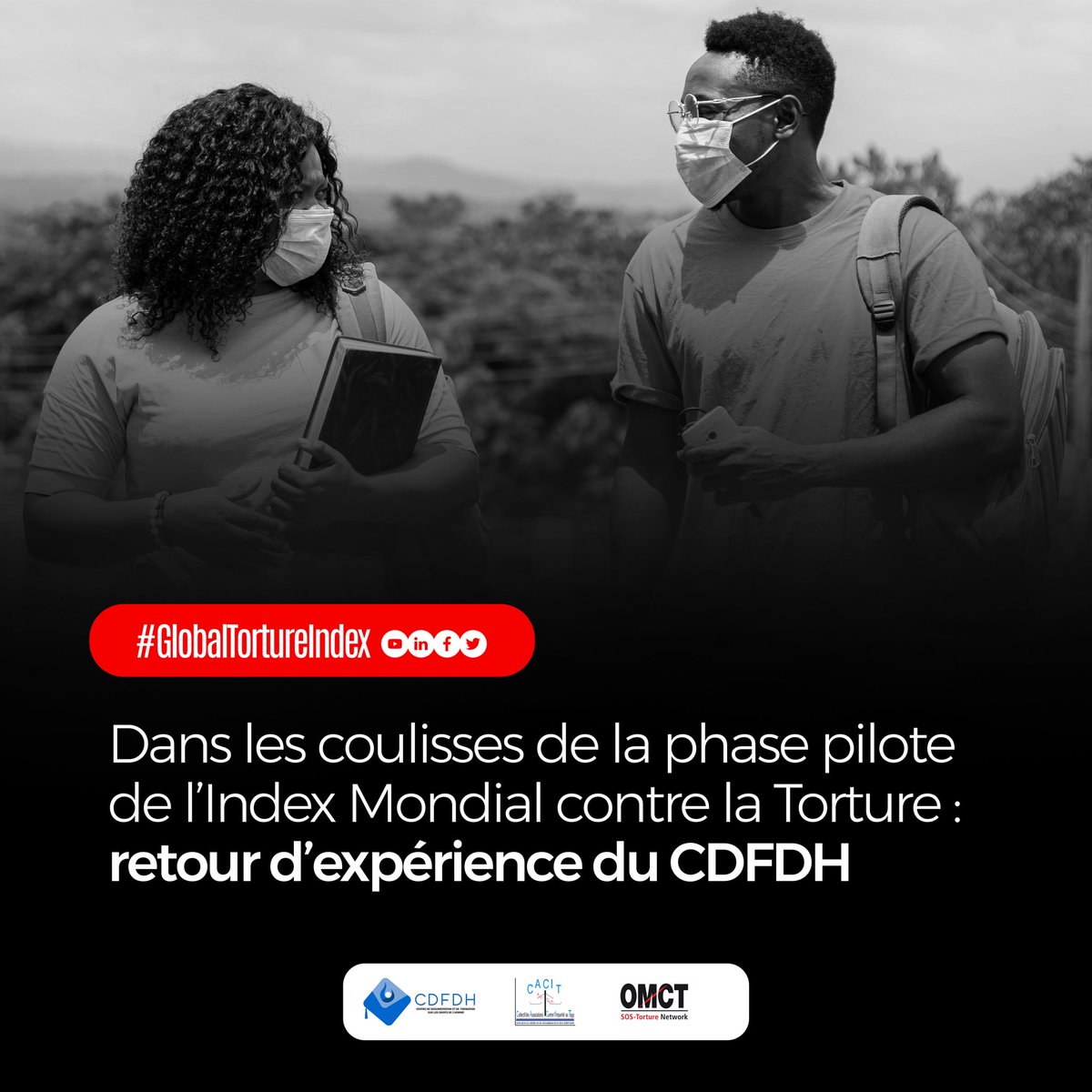 CDFDH_Togo (@cdfdht) on Twitter photo Pendant 3 semaines, le #CDFDH, le <a href="/cacit_togo/">CACIT Togo</a> et <a href="/omctorg/">World Organisation Against Torture (OMCT)</a> ont porté une campagne digitale sur l’Index Mondial de la Torture.
Aujourd’hui pour clôturer, celles et ceux qui ont participé à la phase pilote au #Togo prennent la parole : tinyurl.com/y72djhs6.
#GlobalTortureIndex Pendant 3 semaines, le #CDFDH, le <a href="/cacit_togo/">CACIT Togo</a> et <a href="/omctorg/">World Organisation Against Torture (OMCT)</a> ont porté une campagne digitale sur l’Index Mondial de la Torture.
Aujourd’hui pour clôturer, celles et ceux qui ont participé à la phase pilote au #Togo prennent la parole : tinyurl.com/y72djhs6.
#GlobalTortureIndex