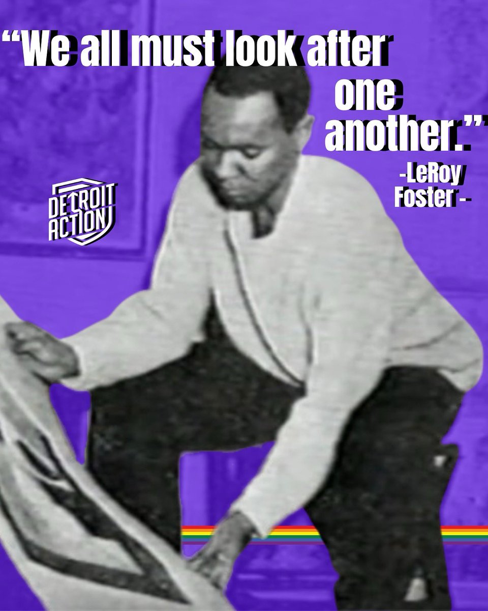 Detroit Action for a New Economy (@detroit_action) on Twitter photo PRIDE Month IS Detroit.
We are celebrating local Queer Pioneers, Allies, and Active Organizers in food equality, expression & empowerment.  And we are honored to uplift Detroit’s very own LeRoy Foster.
Proudly open in the 1950s and 1960s, when most were not, LeRoy Foster stood PRIDE Month IS Detroit.
We are celebrating local Queer Pioneers, Allies, and Active Organizers in food equality, expression & empowerment.  And we are honored to uplift Detroit’s very own LeRoy Foster.
Proudly open in the 1950s and 1960s, when most were not, LeRoy Foster stood