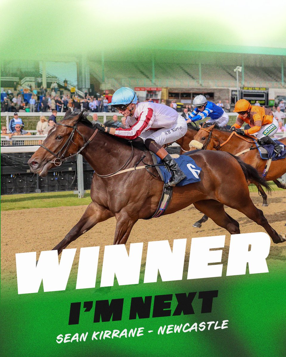 Tim Easterby Racing (@easterbytim) on Twitter photo 𝗪𝗜𝗡𝗡𝗘𝗥 ~ A second winner on the day, as I'M NEXT wins in great style at Newcastle. Making all in the hands of <a href="/sb_kirrane/">Seán Kirrane</a> for owner Mr Parker. Well done all!
📍 <a href="/NewcastleRaces/">Newcastle Racecourse</a>
🏆5⃣3⃣ 𝗪𝗜𝗡𝗡𝗘𝗥 ~ A second winner on the day, as I'M NEXT wins in great style at Newcastle. Making all in the hands of <a href="/sb_kirrane/">Seán Kirrane</a> for owner Mr Parker. Well done all!
📍 <a href="/NewcastleRaces/">Newcastle Racecourse</a>
🏆5⃣3⃣