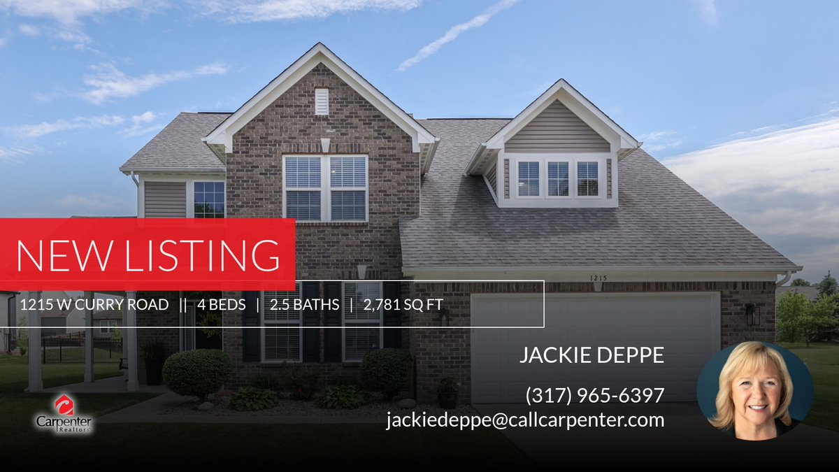 📍 New Listing 📍 Take a look at this fantastic new property that just hit the market located at 1215 W Curry Road in Greenwood. Reach out here or at (317) 965-6397 for more information!

Listed by Jobea Trefny

Jackie Deppe... homeforsale.at/1215_W_CURRY_R…