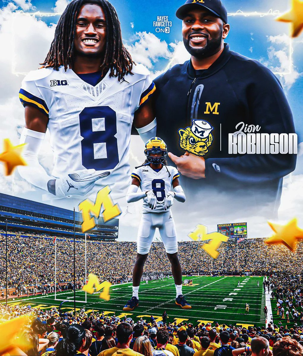 KendrickJohnso's tweet image. Just had a great conversation with @ZionRobinson26 who just committed to @UMichFootball please look for my in depth feature on @SBLiveTX very soon!!