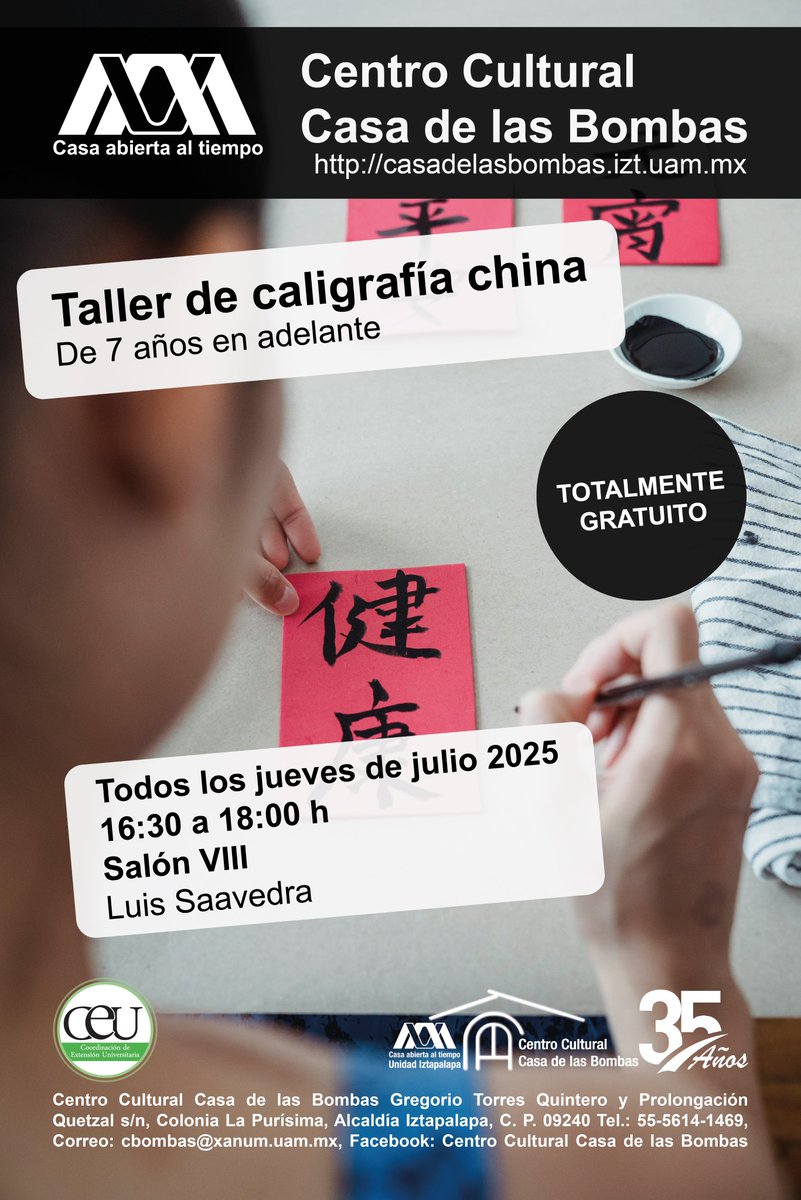 #AgendaCulturalUAMI 
#sóloencasadelasbombas casadelasbombas.izt.uam.mx