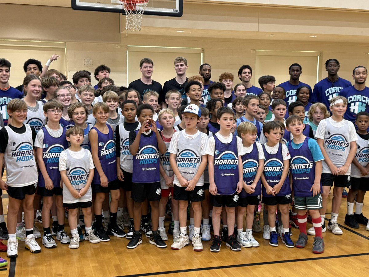 Newest Charlotte Hornets Kon Knueppel and Liam McNeely already in the community as they are at a Hornets Hoop Camp meeting some young fans. <a href="/WBTV_News/">WBTV News</a> <a href="/WBTV_Sports/">WBTV_Sports</a>