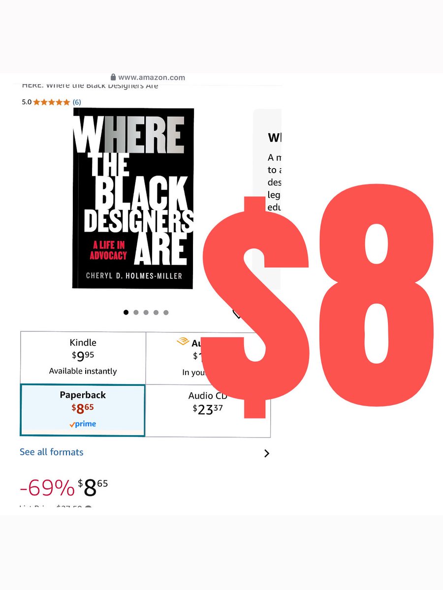 $8 HERE Where The Black Designers Are!

amzn.to/3YIzCir

#graphicdesignhistory #blackgraphicdesigners #watbd #wherearetheblackdesigners