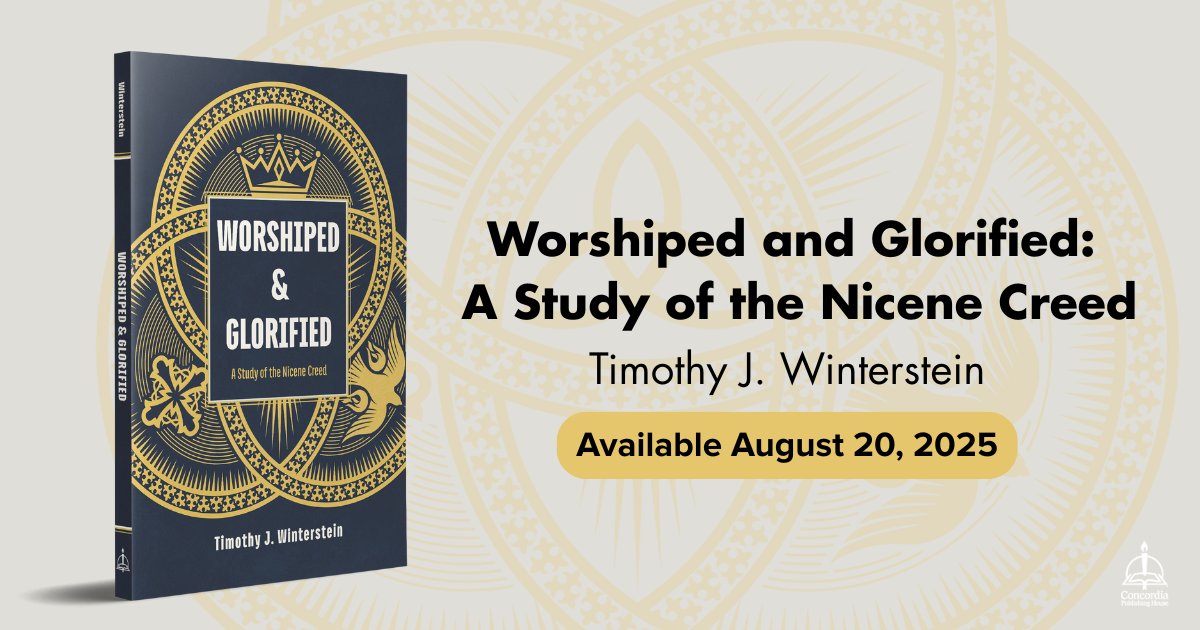 In this new eight-session study, Rev. Timothy J. Winterstein dives into the Nicene Creed, offering historical background, “what’s at stake,” Scripture, discussion questions, and “why this confession matters” for each phrase.

Worshipped &amp; Glorified: A Study of the Nicene Creed