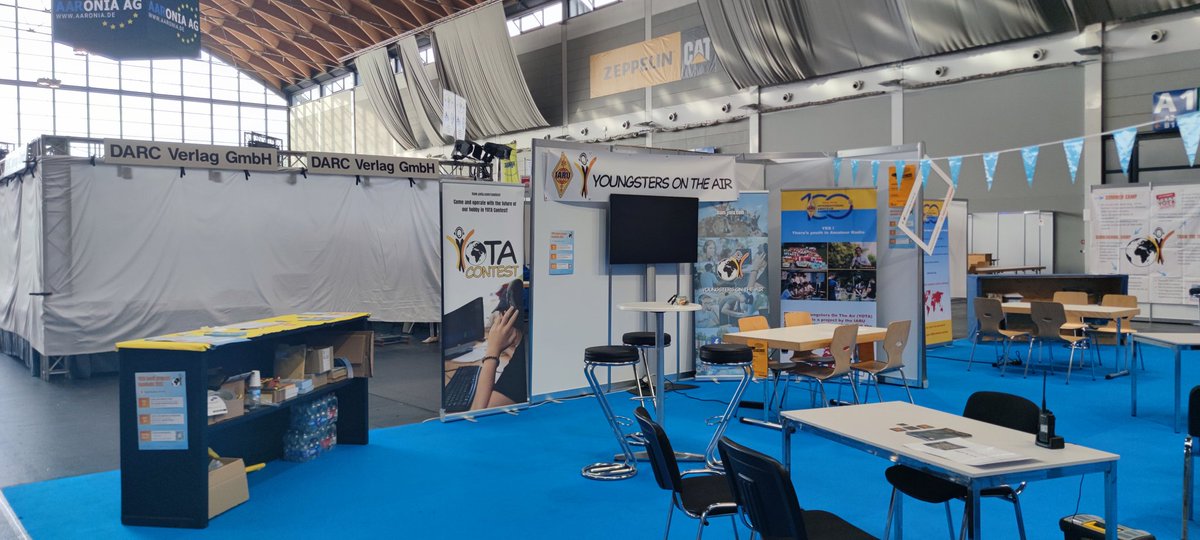 Youngsters On The Air (@hamyota) on Twitter photo 🎉 Our booth at HAM RADIO 2025 is all set up and ready to go!
📍 Come say hi and meet the team!
<a href="/IARU_R1/">IARU Region 1</a> <a href="/IARU/">Intl. Amateur Radio</a> #HAMRADIO2025 #YOTA 🎉 Our booth at HAM RADIO 2025 is all set up and ready to go!
📍 Come say hi and meet the team!
<a href="/IARU_R1/">IARU Region 1</a> <a href="/IARU/">Intl. Amateur Radio</a> #HAMRADIO2025 #YOTA