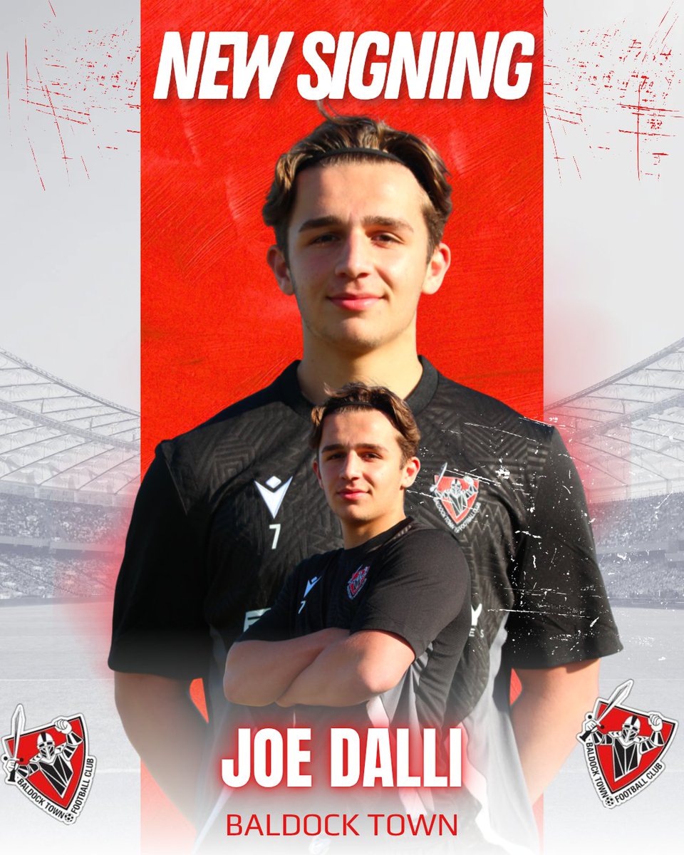 ✍️ SIGNED: JOE DALLI
Welcome to Baldock Town, Joe Dalli! 🔴⚽
A young winger who’s consistently played above his age group, Joe brings energy, work rate and raw talent to the squad. One to keep an eye on this season 
#BaldockTown #NewSigning #UpTheBaldock #YoungTalent
<a href="/dalliii10/">Joe</a>