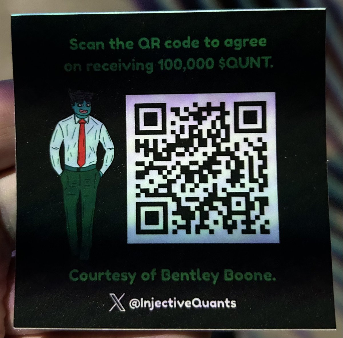 Injective summit exclusive giveaway! 

Scan this QR code to get 100,000 free $QUNT!

Little something for those of you that couldn’t make it to NYC ❤️