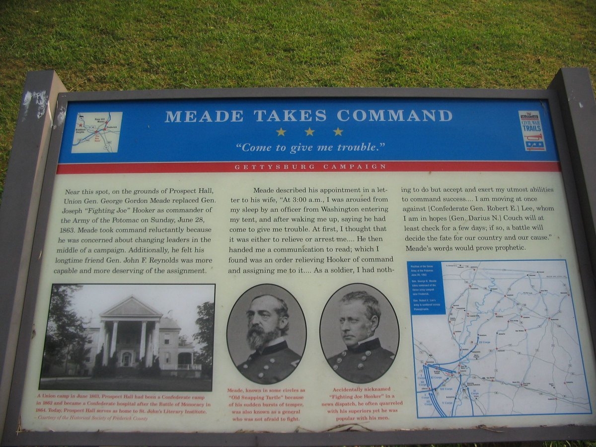 General George Meade was ordered to take command of the Army of the Potomac at roughly 4:00 A.M. on the morning of June 28, 1863. 

#Gettysburg162