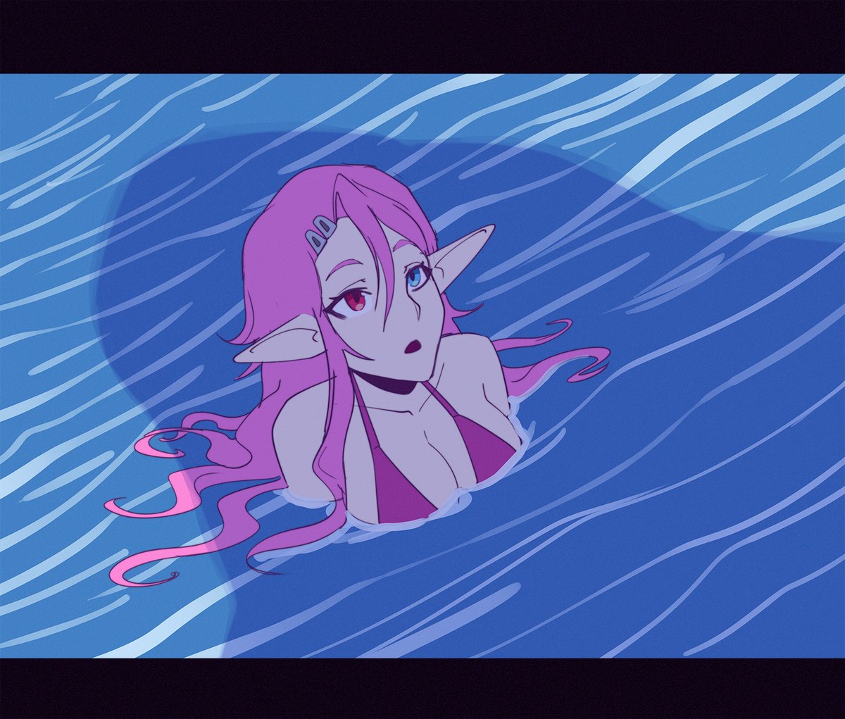 KyralReed's tweet photo. Here we are, almost at the end! Kyra has decided to take a closer look at the creature, which turned out to be a giant alien squid. Answer the next poll and tomorrow you'll get the great ending of the adventure! https://t.co/CaWQR6GRNl