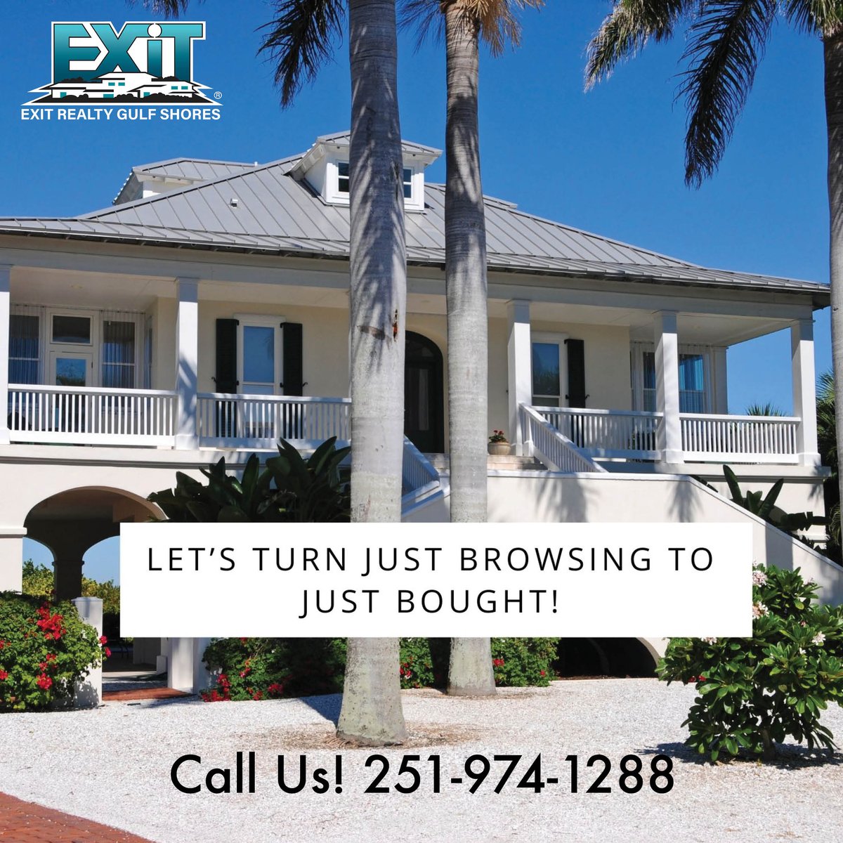 ExitRealtyGS's tweet photo. Looking for your dream home? We can help you!

Call EXIT Realty Gulf Shores at 251-974-1288 and let's chat about your real estate needs.

#exitrealtygulfshores #EXITRealtyAlabama #exitrealty #foley #OrangeBeach #lovexit #BuyaHome #SellAHome #RealEstate https://t.co/LfsY80qrhJ