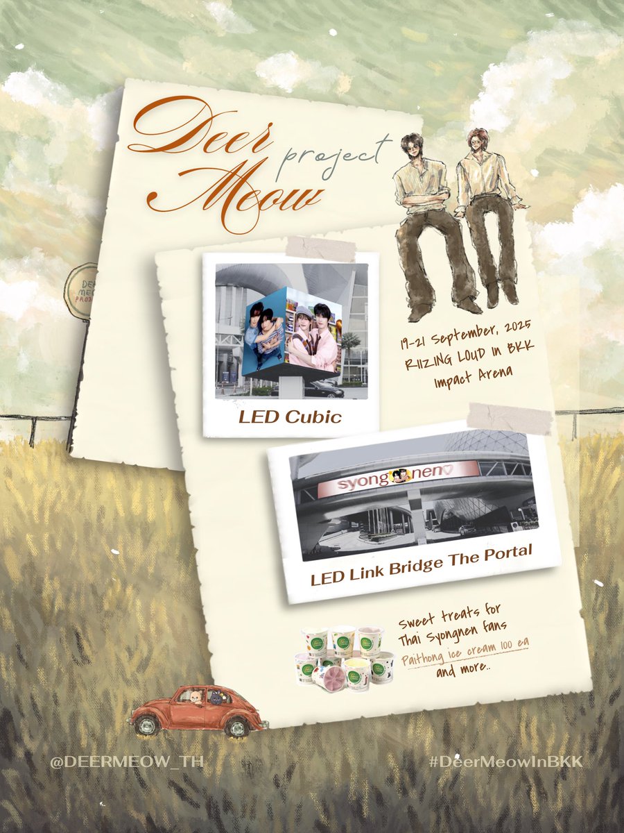 𝐃𝐞𝐞𝐫𝐌𝐞𝐨𝐰 𝐏𝐫𝐨𝐣𝐞𝐜𝐭 𝐁𝐊𝐊 🦌🐈‍⬛
#DeerMeowinBKK

RIIZE CONCERT TOUR [RIIZING LOUD] 2025
#RIIZINGLOUD_IN_BANGKOK

In every chapter of time, it’s always you by my side.

@ IMPACT ARENA 
2025.09.19 (FRI) - 2025.09.21 (SUN)

#숑넨 #순정즈 #sunjeongz #syongnen