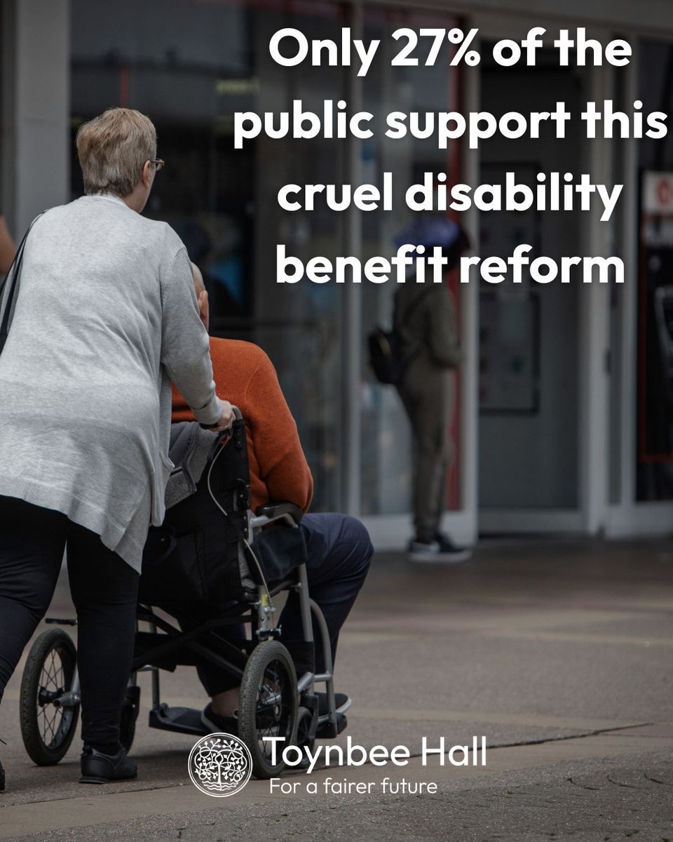 🚨 Just 27% of the British public back the Government’s proposed benefit reforms, according to new polling released today by Disability Rights UK. [Link in Below]

On the same day, the Leader of the Commons confirmed plans to rush this deeply damaging bill through Parliament by