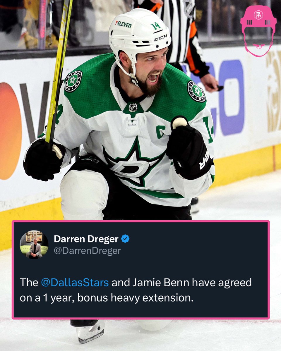 spittinchiclets's tweet photo. Jamie Benn’s running it back another year with the Stars ⭐️ https://t.co/gs2QVZoaot