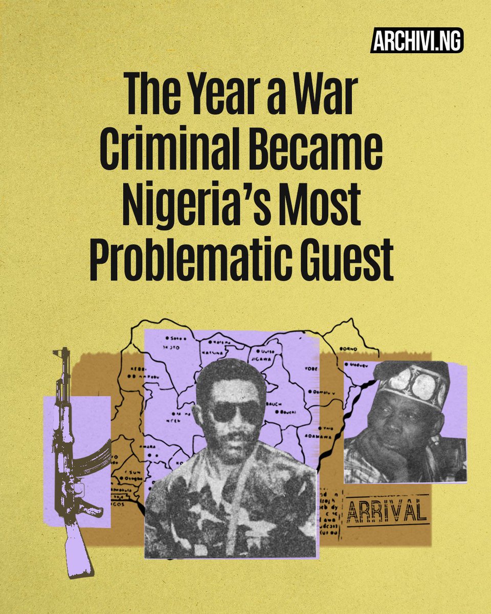 Nigeria once gave shelter to a man wanted for crimes against humanity. 

What followed became one of the country's biggest political headaches.