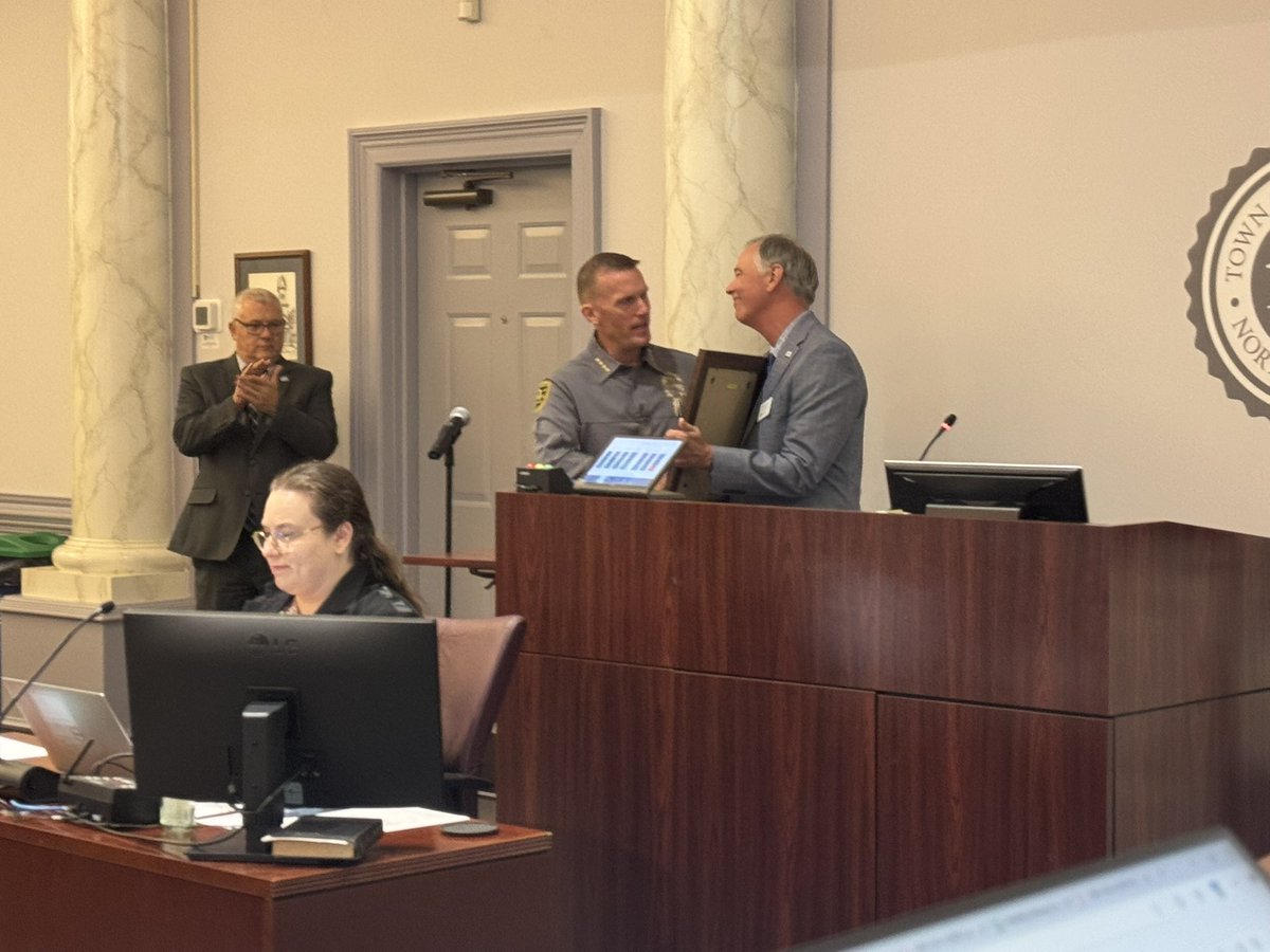 Congratulations Chavi, Ricky and our own <a href="/MorrisvilleNCPD/">MorrisvilleNCPolice</a> Chief Pete Acosta 🎉🎊💚💙