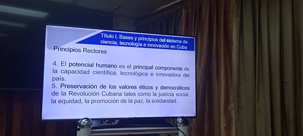 CitmaSancti's tweet photo. El potencial humano es el principal componente de la capacidad científica, tecnológica e innovadora del país. #LeyCTICuba #LeyCTIParaTodos https://t.co/UiIw4XME2e