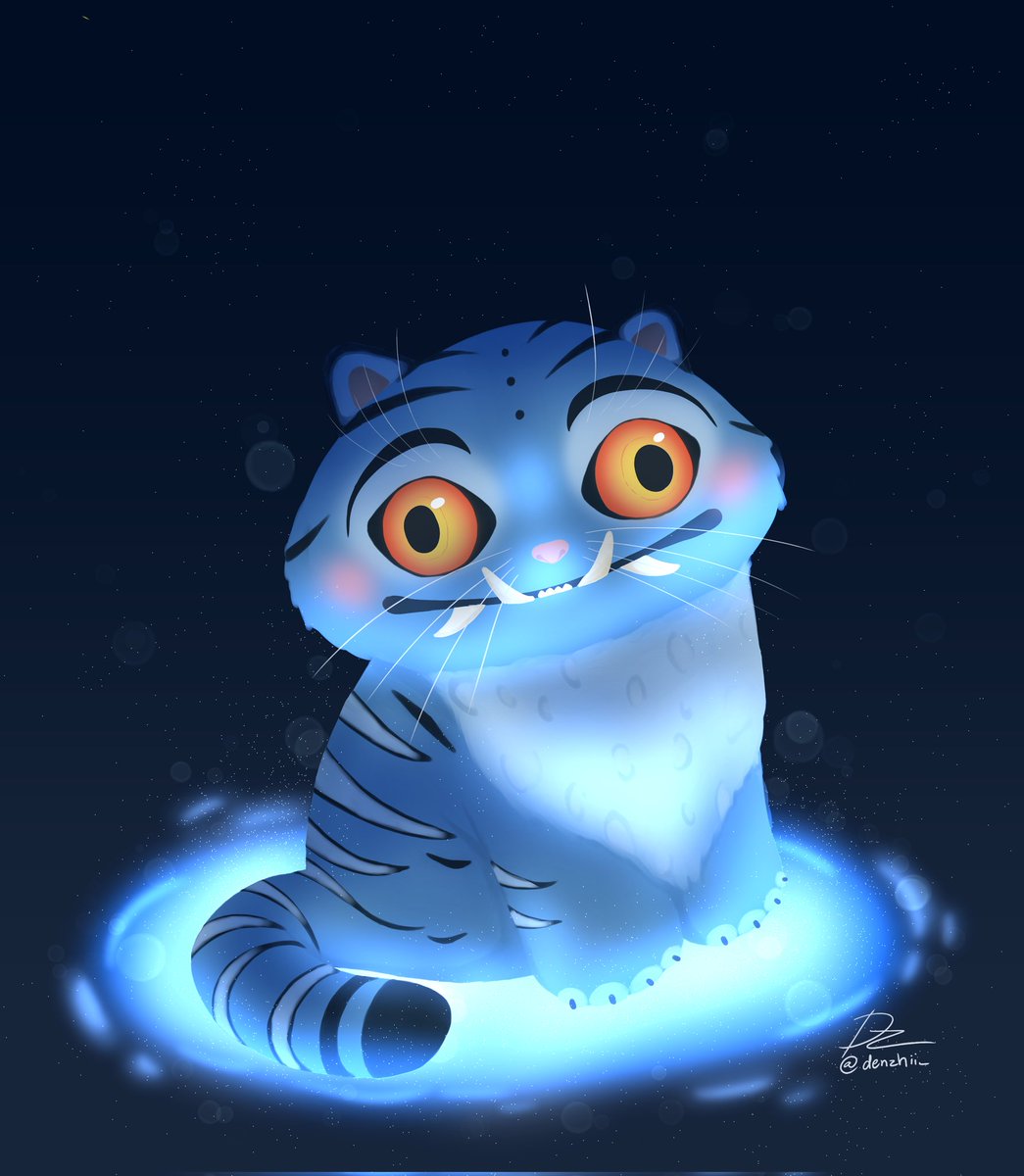 denzhii's tweet photo. My favorite pet~ Badly need a plushie 😭✨

#Derpy #KPOPDEMONHUNTERS #kpopdemonhuntersnetflix #tiger https://t.co/0TubfnhZpE