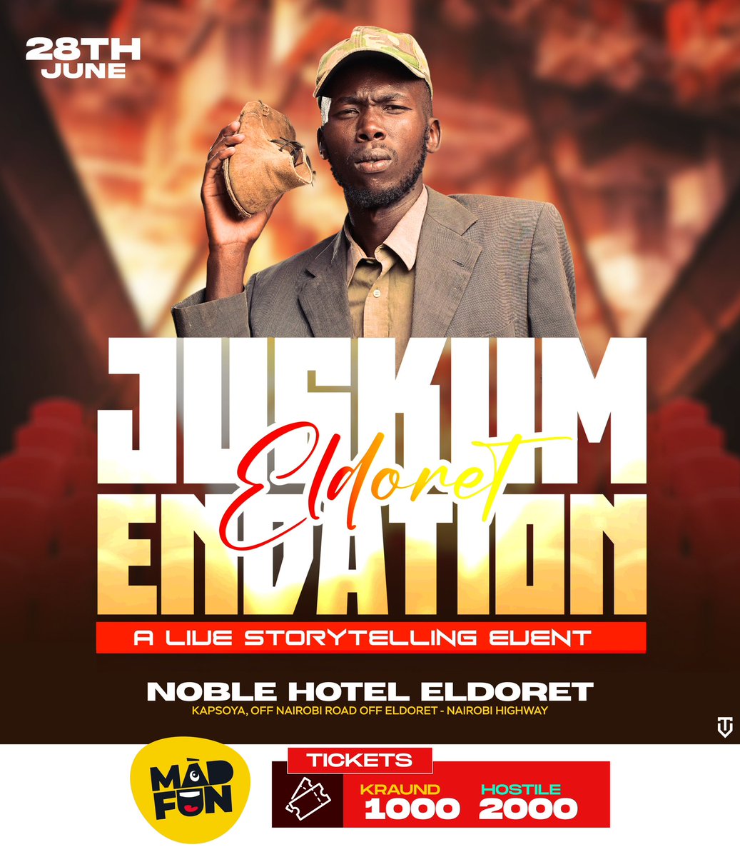 Siku ni Saturday 😁🔥. Get your tickets now on madfun: gigs.madfun.com/event/347