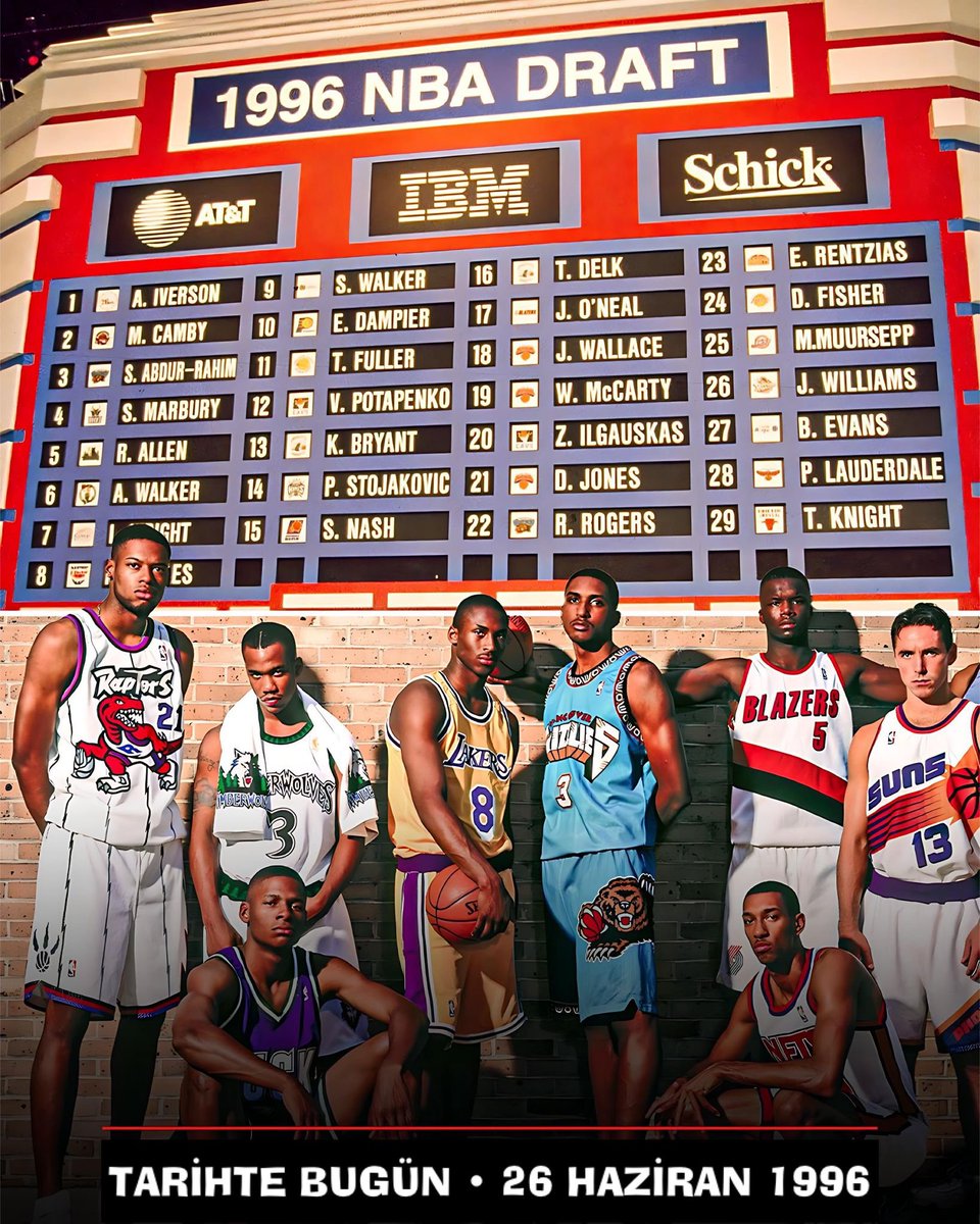29 YIL ÖNCE BUGÜN ⭐️ TARİHİN EN İYİ DRAFTI️

NBA tarihinde bir daha muhtemelen göremeyeceğimiz bir draft gecesi yaşandı. O gece NBA’e adım atan gençler ligin tarihine geçti.