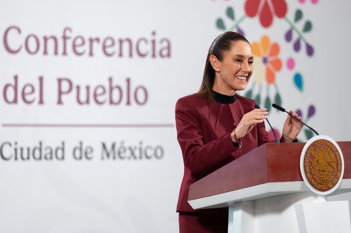 JesusRCuevas's tweet photo. "El Departamento del Tesoro no ha enviado ninguna prueba" que indique lavado de dinero por bancos mexicanos. 
 "Si hay pruebas, se actúa; no hay impunidad, no importa quién sea”, declaró la presidenta @Claudiashein sobre las sanciones a tres instituciones financieras mexicanas. https://t.co/1N1mrRoEnB