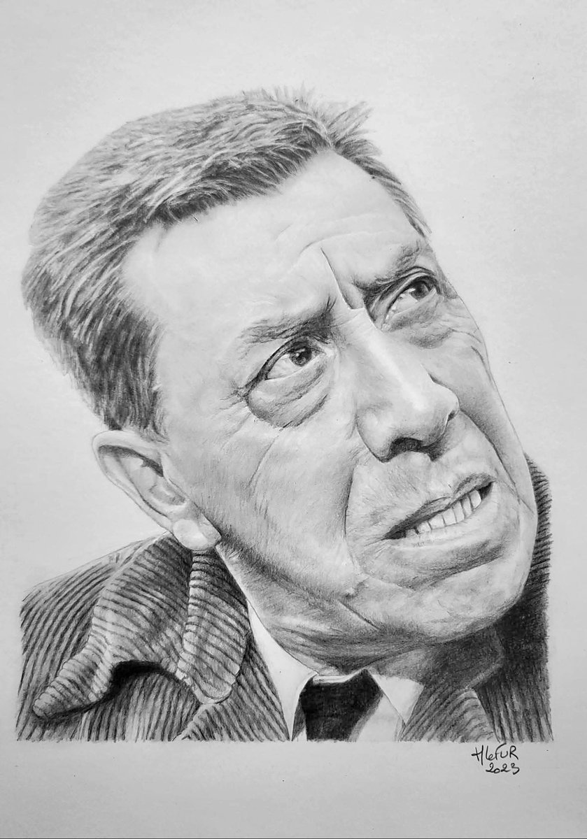 Fernandel, 
    dans le film : "Le voyage du père "
Dessin aux crayons graphite sur feuille A3 Bristol