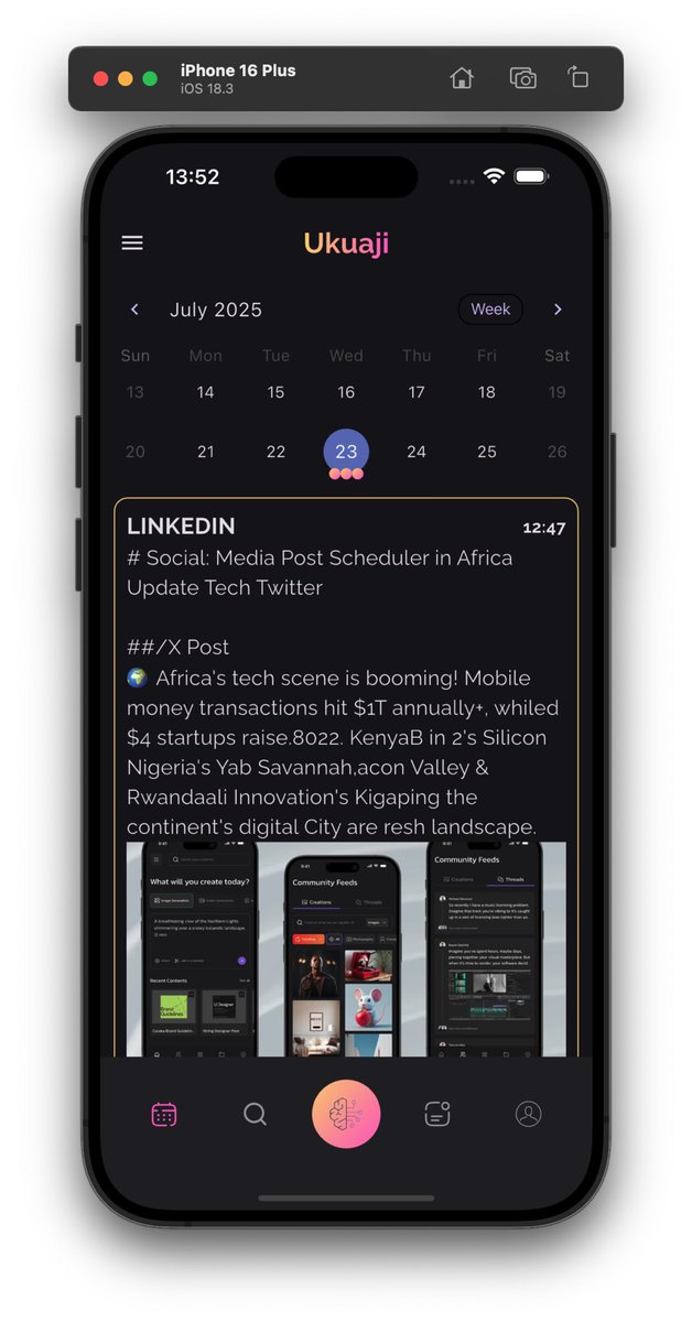 Wrapping up with this. “AI social media post scheduler” . Waitlist drops soon 
#buildinpublic