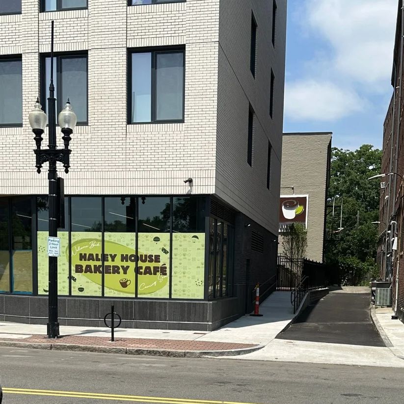 Coming Soon: the Haley House Bakery Café! If you've been in Nubian Square lately, you've probably noticed this sign in front of our Dade Street location. We hope you're getting excited for the Bakery Café's return, coming this winter! ☕🍪

#HaleyHouse #HaleyHouseBakeryCafe