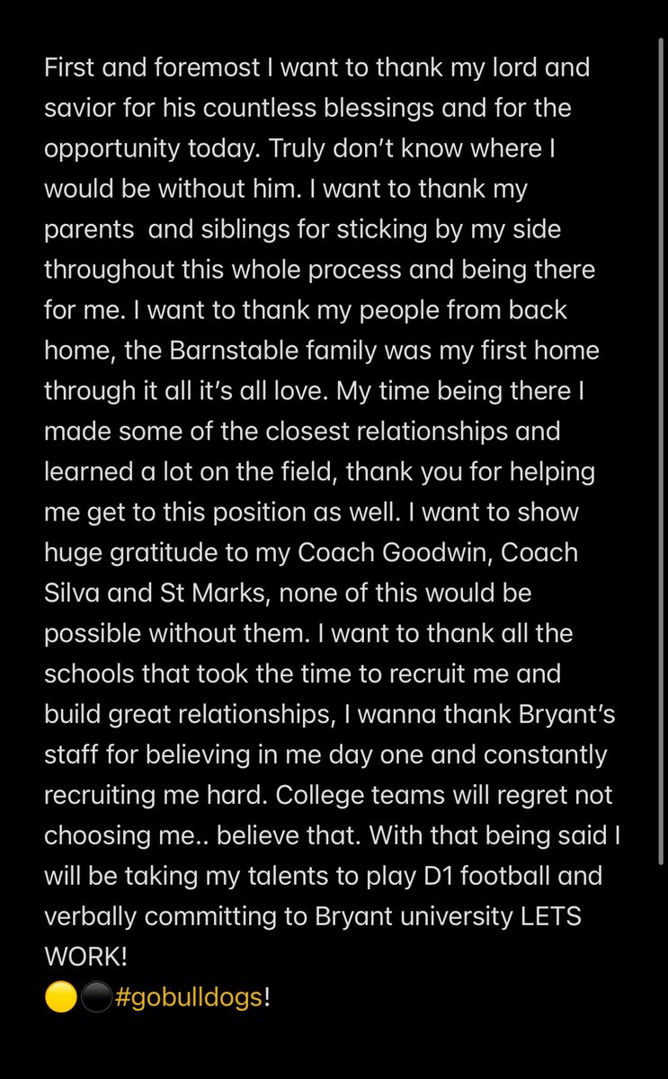 Chevaunie {Chevy} Shakespeare. (@chevaunies) on Twitter photo 1000% committed let’s build something special! #gobulldogs <a href="/CMerrittMT/">Chris Merritt</a> <a href="/CoachSielawa/">John Sielawa</a> <a href="/CoachGHardin/">Greg Hardin</a> <a href="/CoachBarese1/">Anthony Barese</a> <a href="/Kg5Coach/">Ken Goodwin</a> <a href="/PRZ_CoachQuisse/">Coach Marquisse Silva</a> <a href="/Coach_O_P/">Coach_Patterson</a> <a href="/lukechiasson37/">Luke Chiasson</a> <a href="/JaredMartino_/">Jared Martino</a> <a href="/RivalsFriedman/">Adam Friedman</a> <a href="/BrianDohn247/">BrianDohn247</a> <a href="/ScoutingNE/">Coach Silva</a> <a href="/StMarksFootball/">St. Marks Football</a> <a href="/CoachMartinESA/">Coach Martin</a> 1000% committed let’s build something special! #gobulldogs <a href="/CMerrittMT/">Chris Merritt</a> <a href="/CoachSielawa/">John Sielawa</a> <a href="/CoachGHardin/">Greg Hardin</a> <a href="/CoachBarese1/">Anthony Barese</a> <a href="/Kg5Coach/">Ken Goodwin</a> <a href="/PRZ_CoachQuisse/">Coach Marquisse Silva</a> <a href="/Coach_O_P/">Coach_Patterson</a> <a href="/lukechiasson37/">Luke Chiasson</a> <a href="/JaredMartino_/">Jared Martino</a> <a href="/RivalsFriedman/">Adam Friedman</a> <a href="/BrianDohn247/">BrianDohn247</a> <a href="/ScoutingNE/">Coach Silva</a> <a href="/StMarksFootball/">St. Marks Football</a> <a href="/CoachMartinESA/">Coach Martin</a>