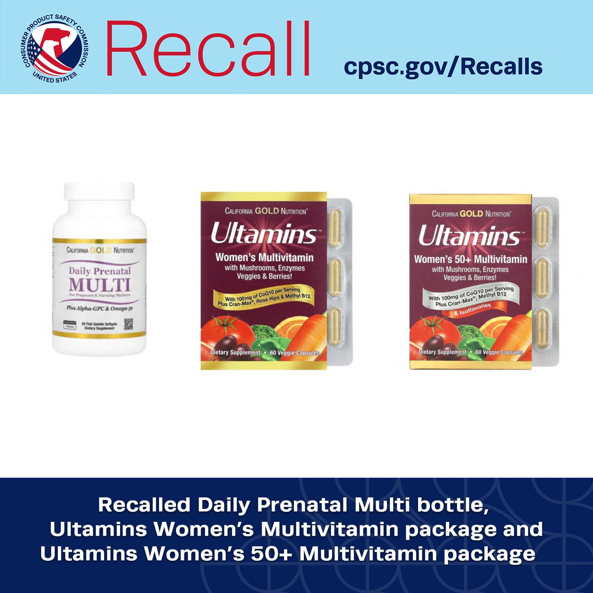 #RECALL:  <a href="/iHerb/">iHerb</a> recalls bottles and blister packs of California Gold Nutrition Iron Supplements due to risk of serious injury or death from child poisoning. Get refund. CONTACT: 888-430-4770 or information.iherb.com/hc/en-us/artic…

More from CPSC: cpsc.gov/Recalls/2025/i…