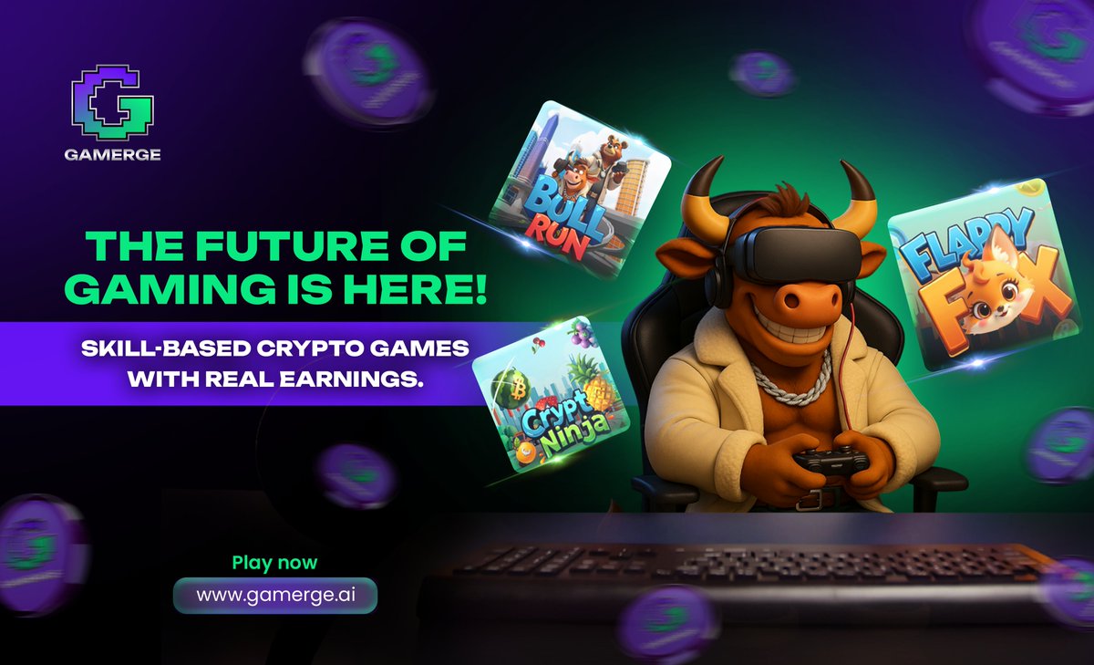 🎮 Gamerge – The Future of Gaming is Here!

 Play skill-based crypto games and earn real rewards.

👉 Start now at: gamerge.ai 

#gamerge #gmgtoken #cryptotoken #gamefi #cryptoearnings  
#gamingrewards #playtoearn #gamefi