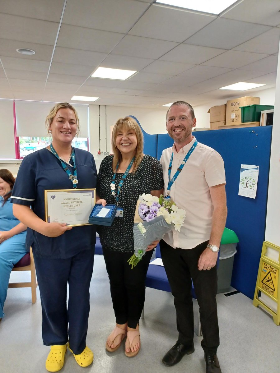 Congratulations to Samantha Simpson on receiving the Nightingale Award for her outstanding work in improving physical health care. Her dedication, compassion and impact are inspiring - Well done Samantha! 🏆