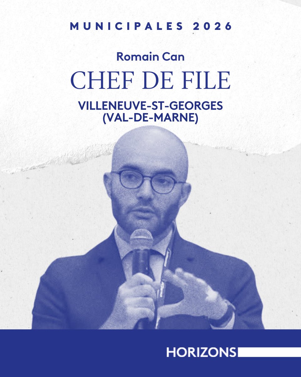Nommé chef de file <a href="/HorizonsLeParti/">Horizons</a> pour les élections municipales de Villeneuve-Saint-Georges en 2026, je fais le choix d’une détermination sans faille pour l’intérêt des villeneuvois et pour le rassemblement.

Nous devons apaiser le débat, c’est ma priorité. Je veux mettre fin