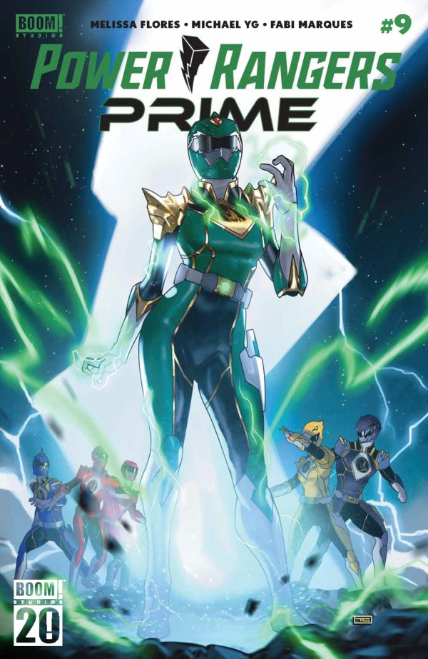 Martian_Ranger's tweet photo. Power Rangers Prime Issue #9 Covers A, C, and H (Main, Tula Lotay Boom 20th Anniversary, Eleonora Carlini)

(Spoilers obviously, but here is the debut of the Green Prime Ranger! And, also, more Sentai cameos found their way in variant covers again...)

#PowerRangers https://t.co/O1EIstk7Gi