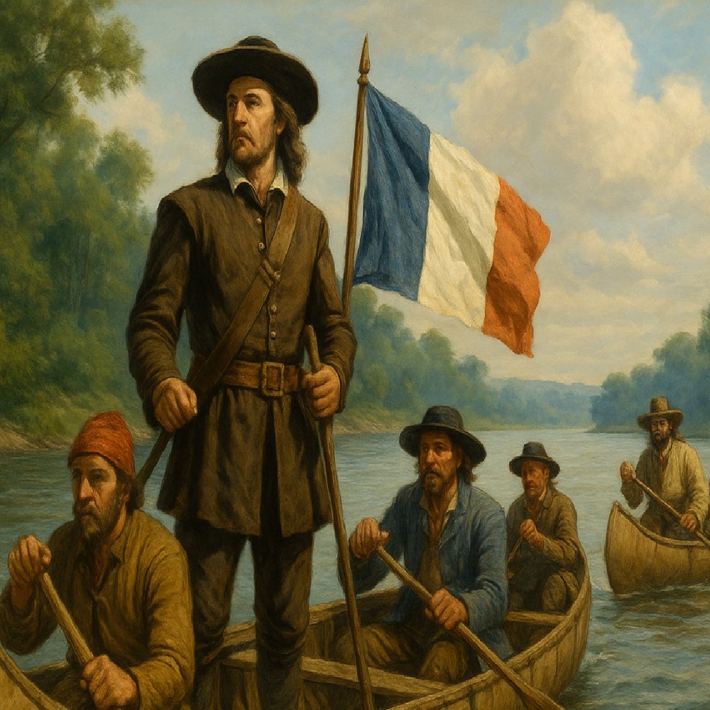 🌎HISTORY of NORTH AMERICA 🇫🇷🇺🇸Robert Cavelier Sieur de La Salle led a 1682 expedition in which he canoed the lower Mississippi River from the mouth of the Illinois River to the Gulf of Mexico🇺🇸🇫🇷 Enjoy Podcast 🎙 parthenonpodcast.com/history-of-nor… 🎧 Videocast at youtu.be/yCYVATWu784 🎬