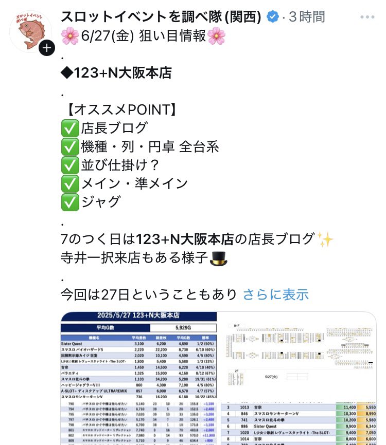 52JaskTYfcx1WQR's tweet photo. 6/27
🤗うはうはっする店舗

【大阪】

🏖️マルハン枚方
🏖️ダイアナ枚方
🏖️ハイパーアロー深井
🏖️ハイパーエムズ
🏖️マルハン布施
🏖️123+N大阪本店
🏖️ブラックバード
🏖️ハイパーアロー深井
🏖️マジックバード2
🏖️123+N羽曳野
🏖️マジックバード鶴見
🏖️マジックバード東三国 https://t.co/xnVnOzLYtN