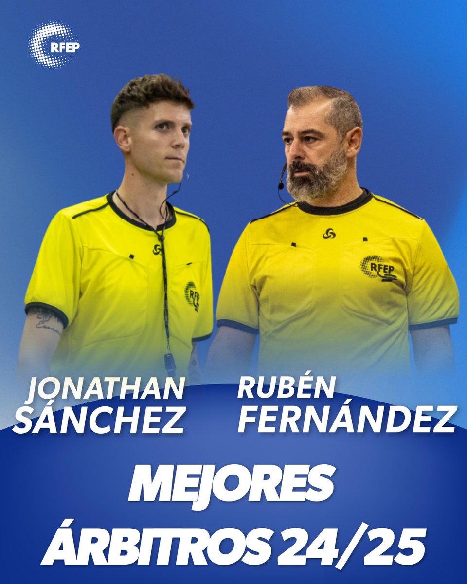 RFEPatinaje (@fedpatinaje) on Twitter photo ๐ #HockeyPatines | ๐๐๐๐๐๐๐ ๐ฬ๐๐๐๐๐๐๐ ๐๐/๐๐
La Comisiรณn Nacional de รrbitros de Hockey sobre Patines y el Comitรฉ Nacional han escogido a Jonathan Sรกnchez y a Rubรฉn Fernรกndez como losย รกrbitros nacionales mรกs valorados de la temporada 2024/25 ๐
ENHORABUENA ๐ ๐ #HockeyPatines | ๐๐๐๐๐๐๐ ๐ฬ๐๐๐๐๐๐๐ ๐๐/๐๐
La Comisiรณn Nacional de รrbitros de Hockey sobre Patines y el Comitรฉ Nacional han escogido a Jonathan Sรกnchez y a Rubรฉn Fernรกndez como losย รกrbitros nacionales mรกs valorados de la temporada 2024/25 ๐
ENHORABUENA ๐