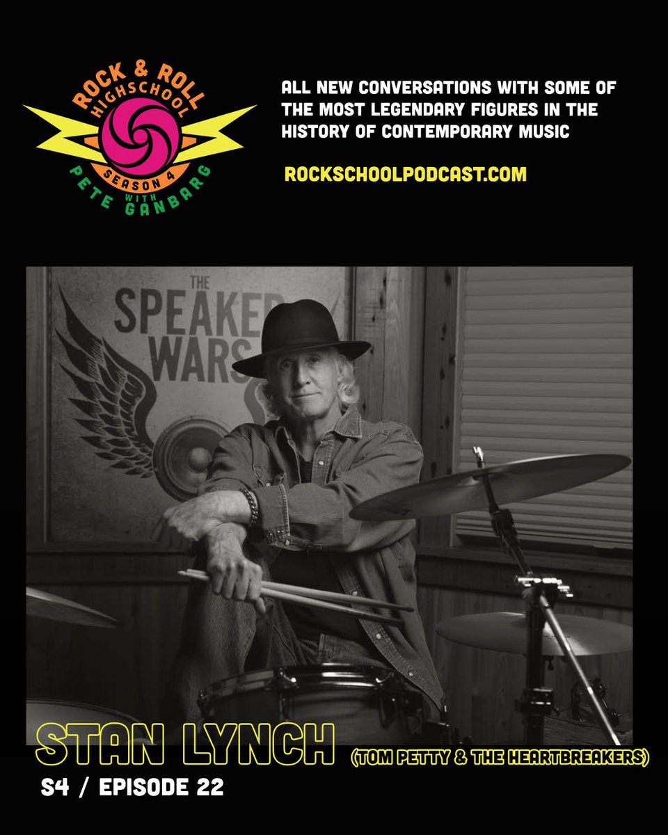 This week on the podcast – Rock &amp; Roll Hall of Famer and Tom Petty &amp; The Heartbreakers drummer Stan Lynch joins us to talk 20 years in one of America’s greatest bands, writing for The Eagles, and launching his new project The Speaker Wars. Listen now: lnk.to/rrhspodcast