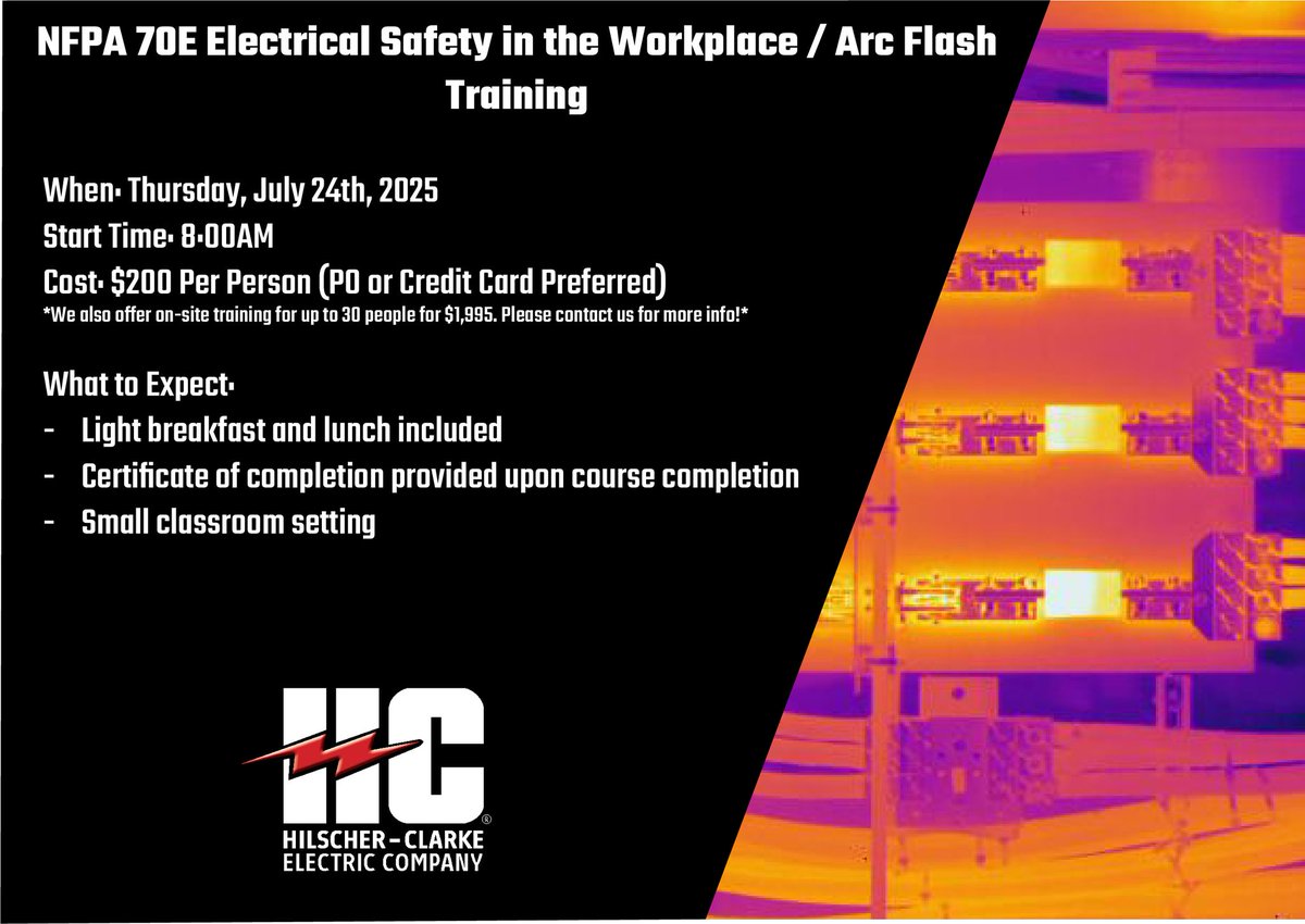 Hilscher_Clarke's tweet image. #ArcFlash #AdvancedTesting #HilscherClarke #Safety