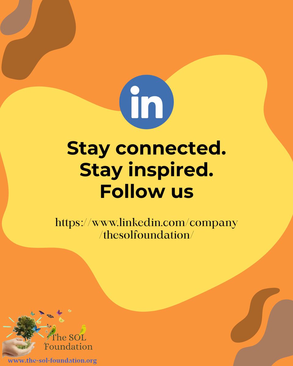 🎉🎉The SOL Foundation is now on LinkedIn !!!

Join us and follow us for exclusive content!
linkedin.com/company/thesol…

#thesolfoundation #planttrees #makeadifference #follow #donate #share #amazing #solinitiative #empower #educate #help #orphans #needy #womenempowernment