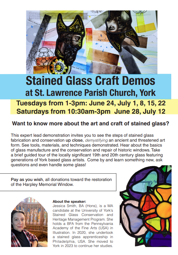 ElizbethjmSmith's tweet image. Do you want to know more about stained glass? Check out these demos. #York