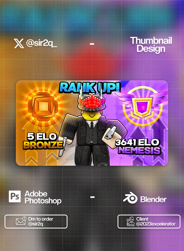 sir2q_'s tweet photo. 👨‍🎨Commission for someone on discord

Like and repost are highly appreciated!
Need thumbnail? Dm me on Twitter / Discord
#robloxart #RobloxGfx #YoutubeThumbnail #Rivals #thumbnail #gfx https://t.co/VOiuSXnYnZ