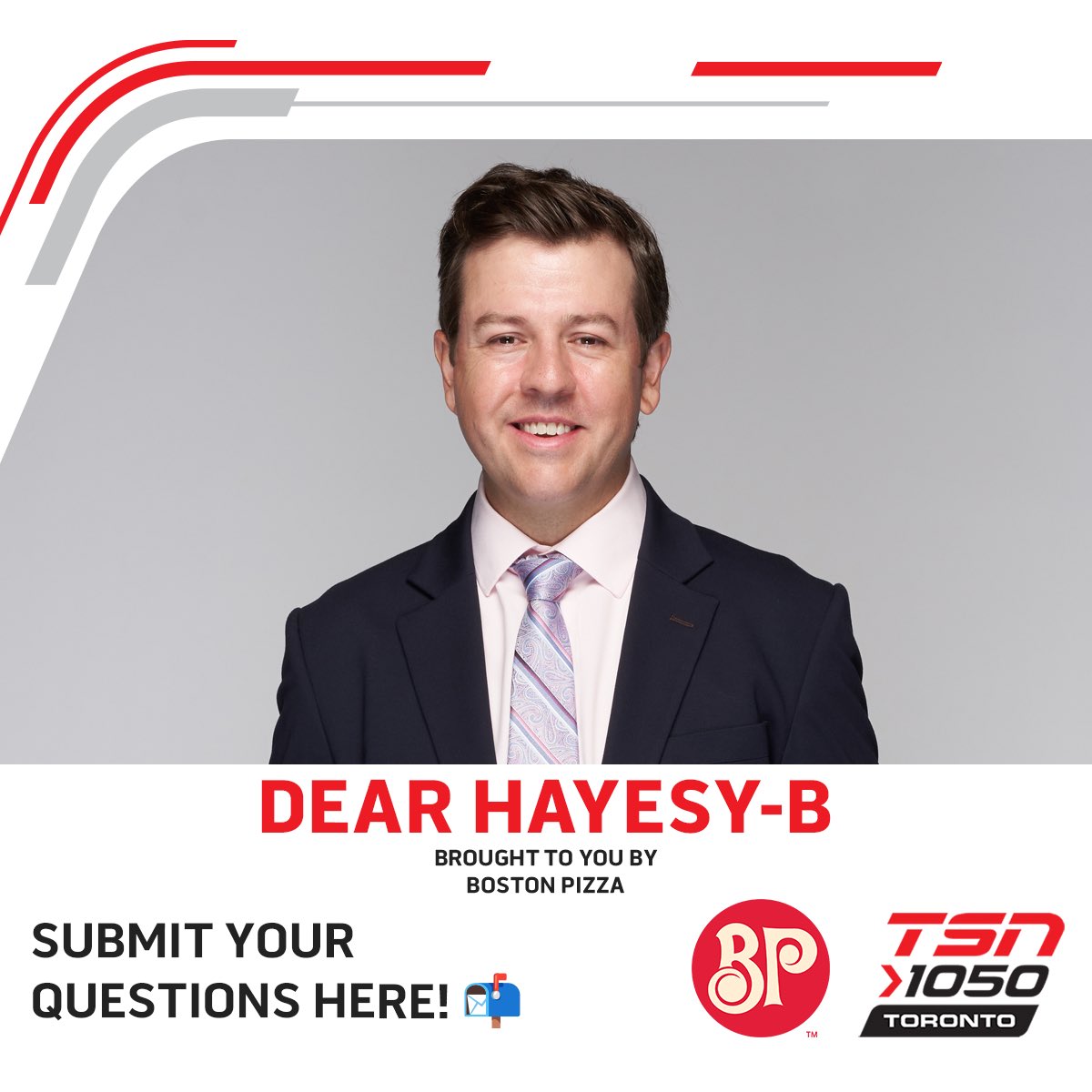 OverDrive (@overdrive1050) on Twitter photo Dear Hayesy-B on a Thursday! 🚨 <a href="/bostonpizza/">Boston Pizza</a>
Hayesy-B has returned, and he’s set to help you out. Send us your stories and he is guaranteed to give his best advice on any situation.
<a href="/HayesTSN/">Bryan Hayes</a> <a href="/odognine2/">Jeff O’Neill</a> <a href="/jamiemclennan29/">Jamie McLennan</a> Dear Hayesy-B on a Thursday! 🚨 <a href="/bostonpizza/">Boston Pizza</a>
Hayesy-B has returned, and he’s set to help you out. Send us your stories and he is guaranteed to give his best advice on any situation.
<a href="/HayesTSN/">Bryan Hayes</a> <a href="/odognine2/">Jeff O’Neill</a> <a href="/jamiemclennan29/">Jamie McLennan</a>