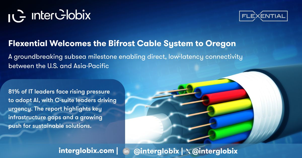InterGlobix's tweet image. IG Group | InterGlobix proudly congratulates our partner Flexential on the successful arrival of the Bifrost Cable System in Oregon — a groundbreaking subsea achievement that establishes direct, low-latency connectivity between the U.S. and the Asia-Pacific region.
As demand for…