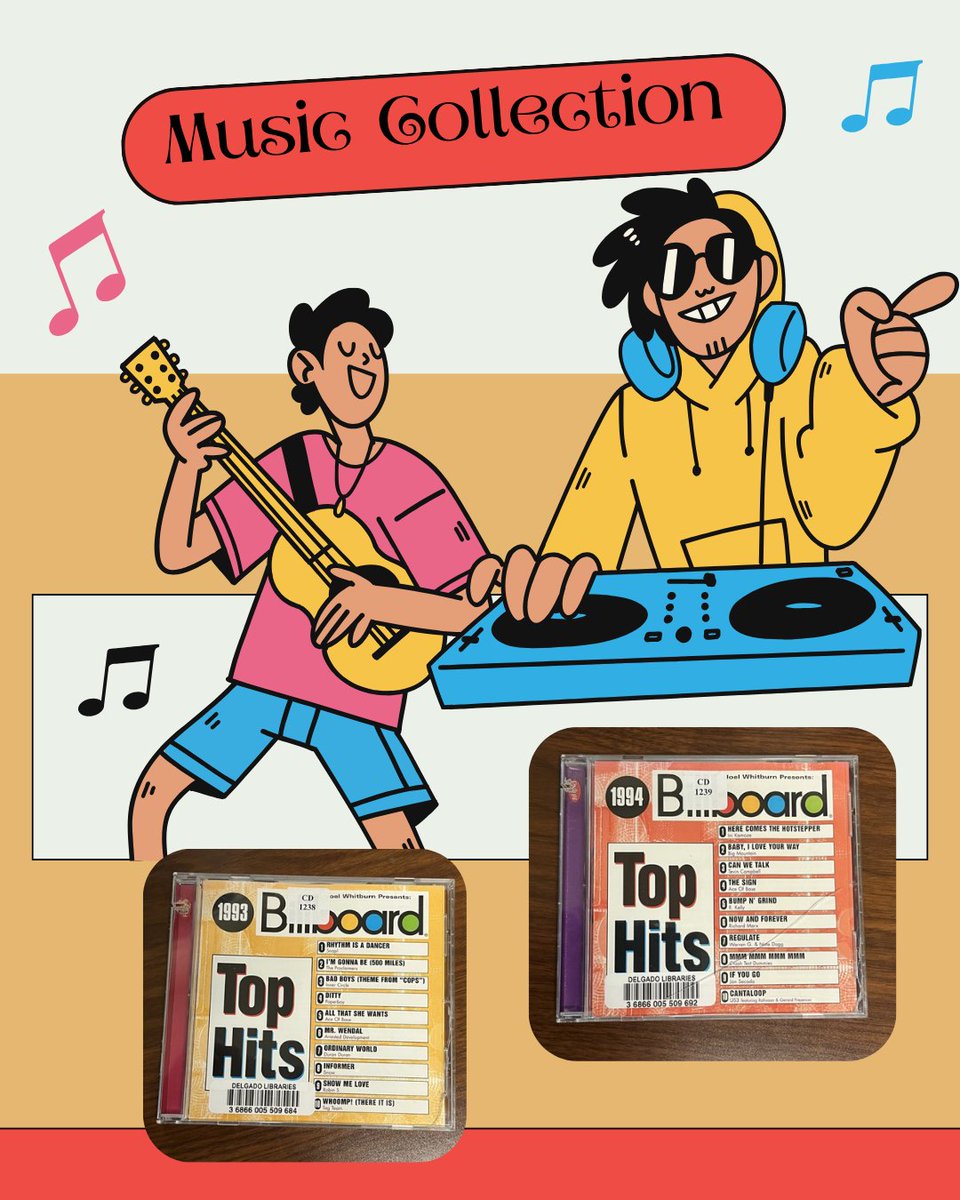 DelgadoLibrary's tweet image. Explore the joy of music at your library! Whether you're searching for inspiration or an old favorite, we have something for every music lover. Don't miss out—come check it out today!
#ExploreMusic #JoyOfMusic #LibraryCollection