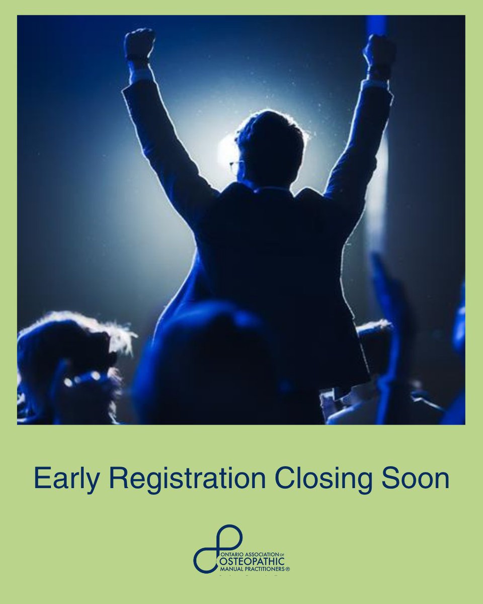 Register for the 2025 OIA Annual General Meeting and Conference hosted by OAO, “Osteopathy in Canada: Fostering our Future”. Learn and connect this November 6-8 at the Courtyard by Marriott Downtown Toronto. Register today: osteopathyontario.org/site/about/wha…

#Osteopathy #OsteopathyOntario