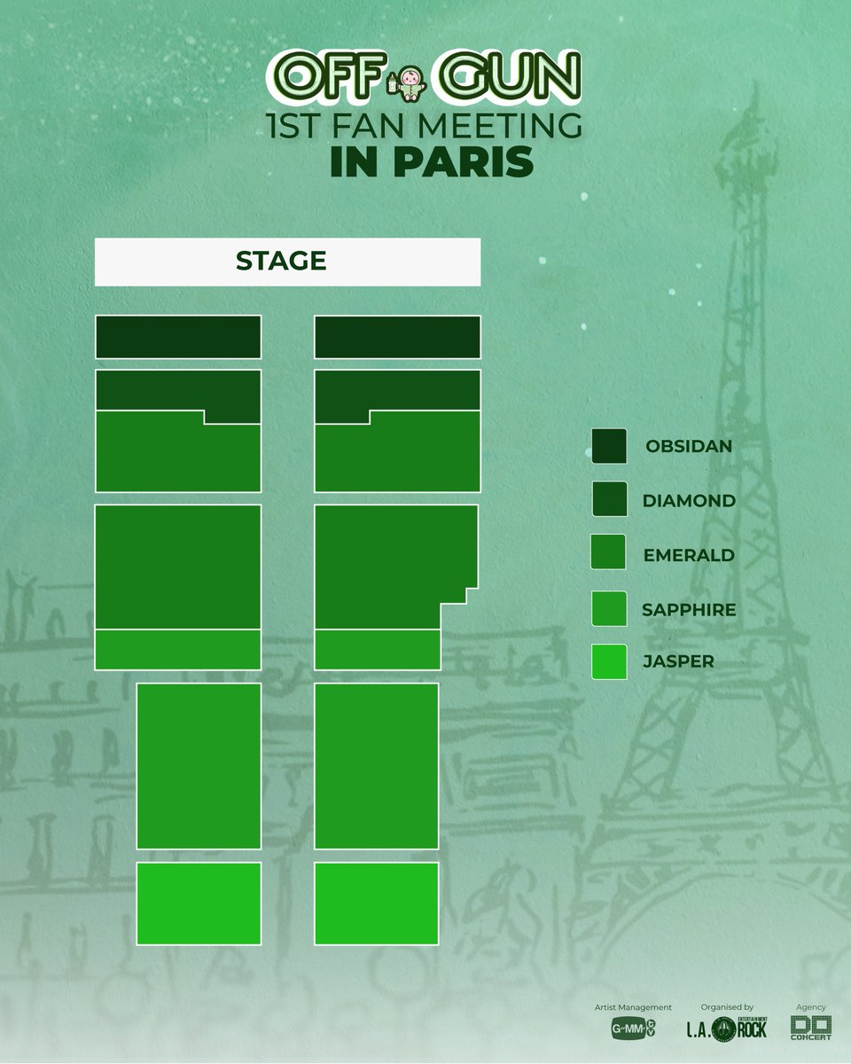 💚 OFFGUN is coming to Paris – October 2025!
Celebrate Gun’s birthday in the most romantic city on Earth with the legendary duo.
Un après-midi plein d’amour, de rires… et de surprises! 🇫🇷✨

🗓️ Date: October 8, 2025
⏰ Time: 15:00
📌 Venue: La Palmeraie (Paris)
🎟️ Tickets: